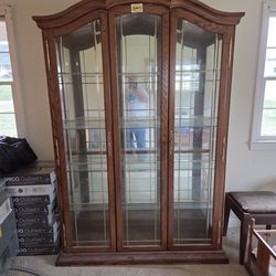 Very nice oak display  case