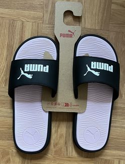 Pink Puma Slippers Size 8
