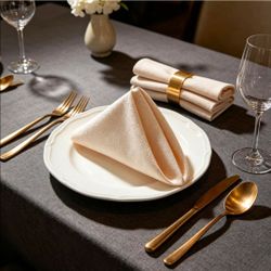 17x17 Beige Linen Cloth Napkins Set of 12 Reusable Holiday Dining
Perfect for Thanksgiving dinner. This 12-pack of reusable beige cloth napkins adds a