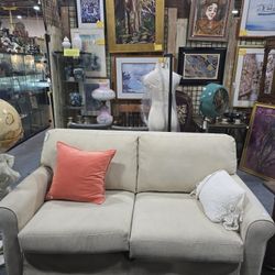 Full Size, Beige Colored Sofa Sleeper