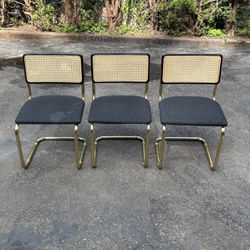 Set Of 3 Cantilever Chairs