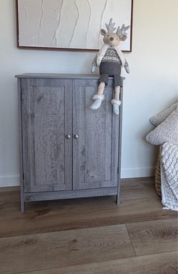 Small Storage Cabinet, Gray