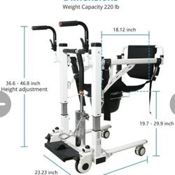 WhizMax Patient Lift Transfer Wheelchair