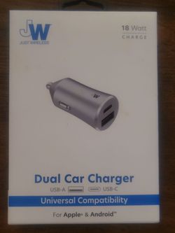 Just Wireless 18W Dual Car Charger
