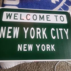 NEWYORK CITY WELCOME SIGN