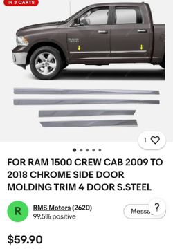 Chrome Side Door Molding