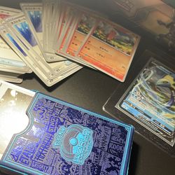 Pokémon TCG card mixed lot Inteleon V,  world championship card deck bulk, Lizardon ex Japanese box bulk, etc