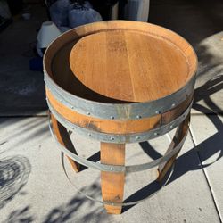 Wine Barrel Table Handmade