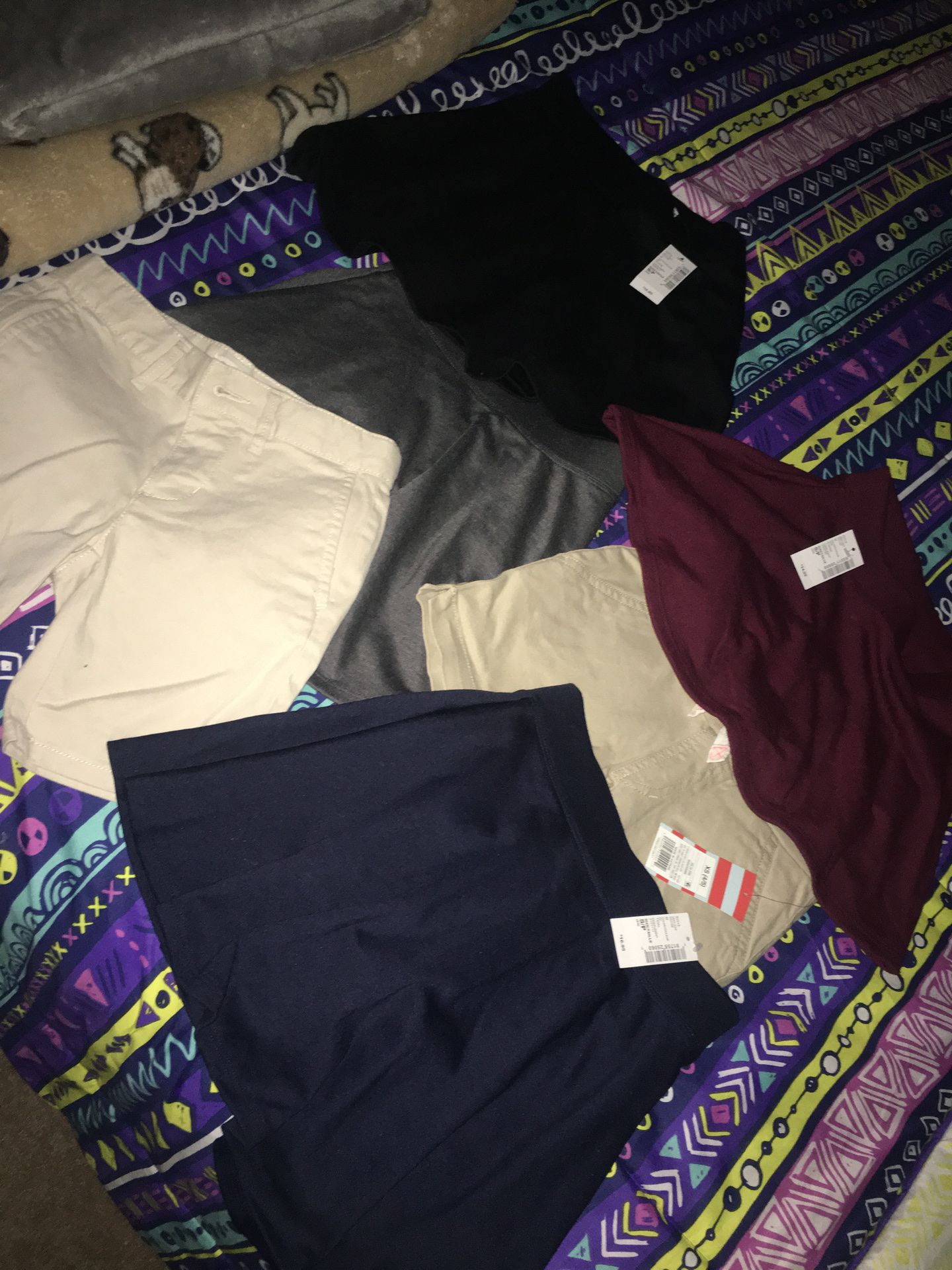 Brand new school uniforms with tags 4 skirts and 2 capris