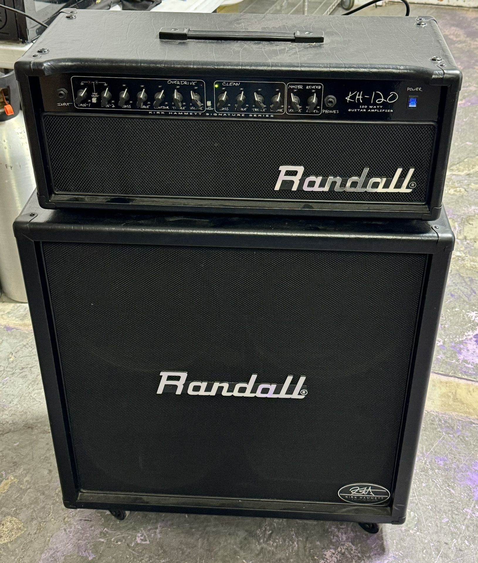 Randall KH120 Kirk Hammer Signature Guitar Amplifier Half Stack Shipping Available