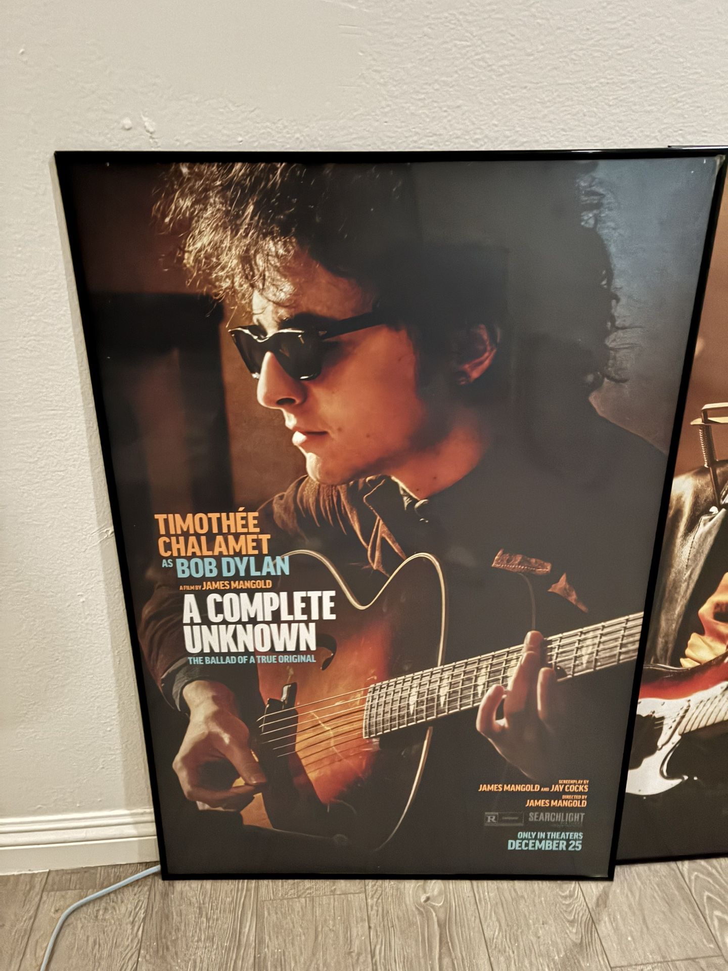 Bob Dylan A Complete Unknown Timothee Chalamet Movie Poster