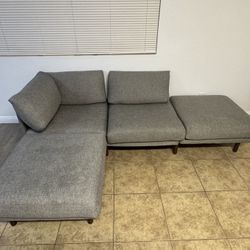 Grey, Sectional, Modern, Modular Sofa Chaise - MUST GO!