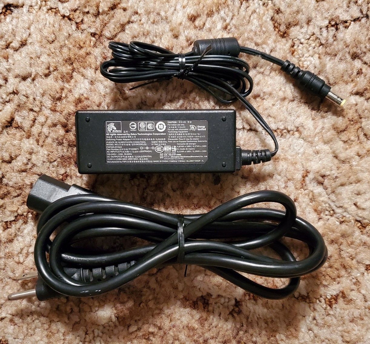 Original AC/DC Adapter for Zebra FSP025-DYAA3 Power Supply Adapter 12V 2.08A 25W