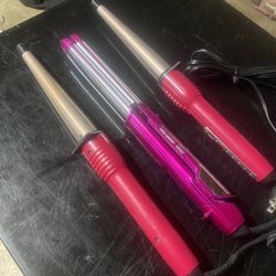 Ceramic Curlers & Hair Straightener 