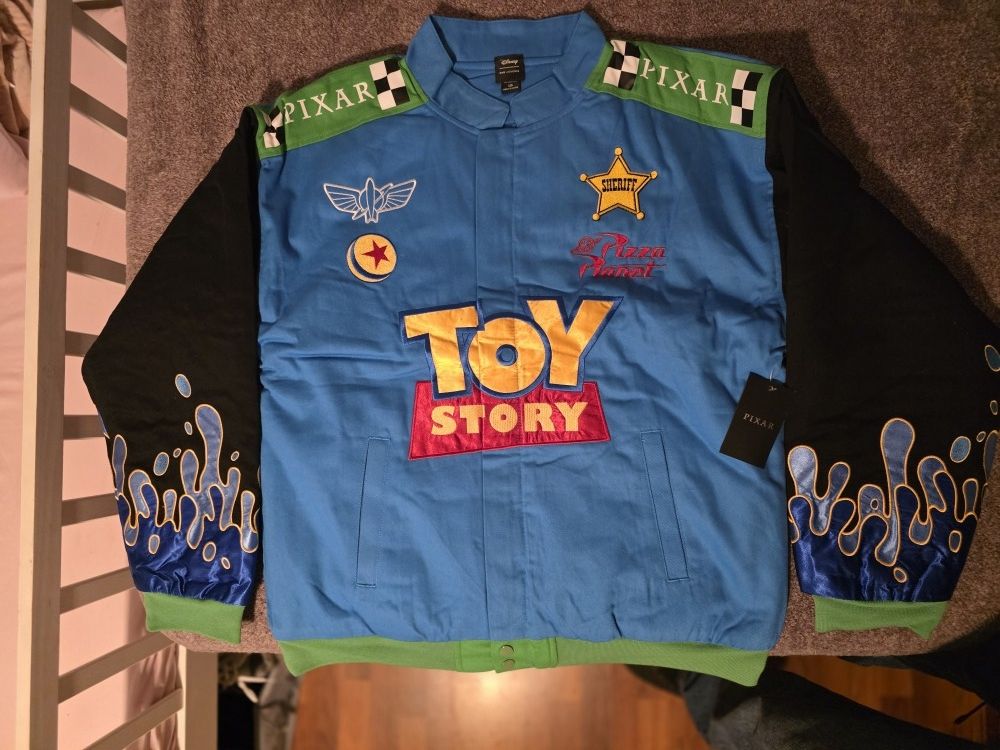 New With Tags Disney Toy Story Racing Jacket Pixar Large