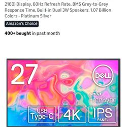 Dell S2722QC Monitor - 27 inch