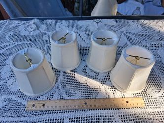 4 Cloth Chandelier Shades NEW