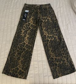 Leopard Print Jeans 