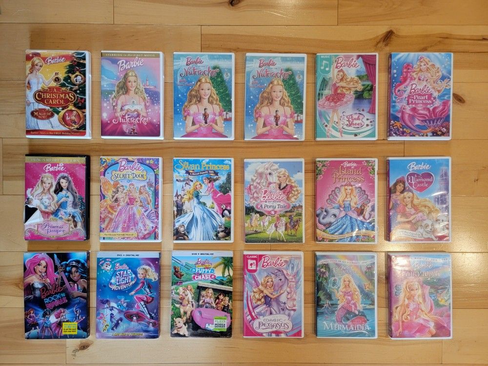 BARBIE MOVIE DVDs