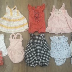 Bundle of 6-9 Months Girls Summer Clothes