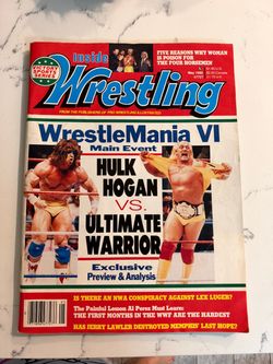 Vintage 1990 Inside Wrestling Magazine