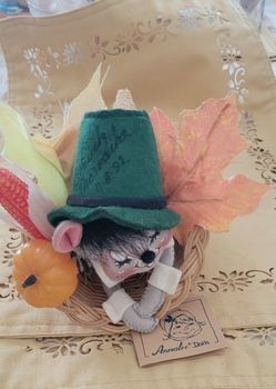 Analee Thanksgiving Mouse In Cornucopia 