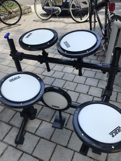 Training drum set. Pads