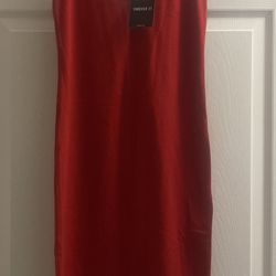 Brand New Forever 21 Red Knit Dress Size M Juniors 