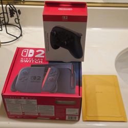 Nintendo Switch 2 Console W Pro Controller And 256gb Memory Card