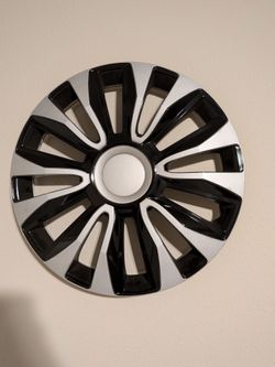 Black and Silver Wheel Cover Hubcap