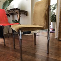 Vintage 1970s Chrome Dining Chairs  x4