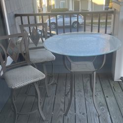 Bistro High Stool Table Set