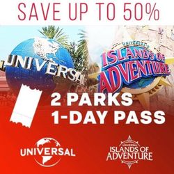 2 Park 1 Day Pass 