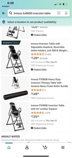 Inversion Table - Brand New In Box