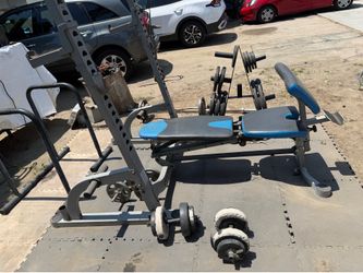 Bench press with weights