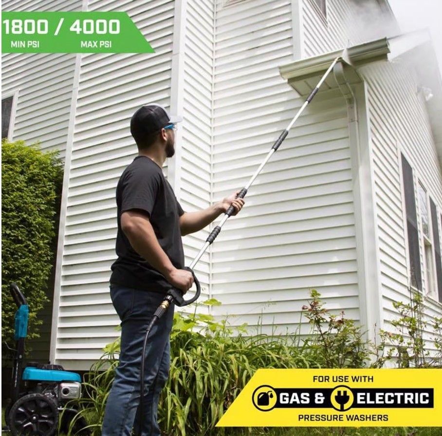 Surface Maxx 9 FT Extended Reach Wand Pressure Clean 4000 PSI Gas or Electric