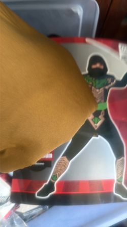 Bin of costumes