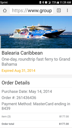 3 one day ferry to bahamas