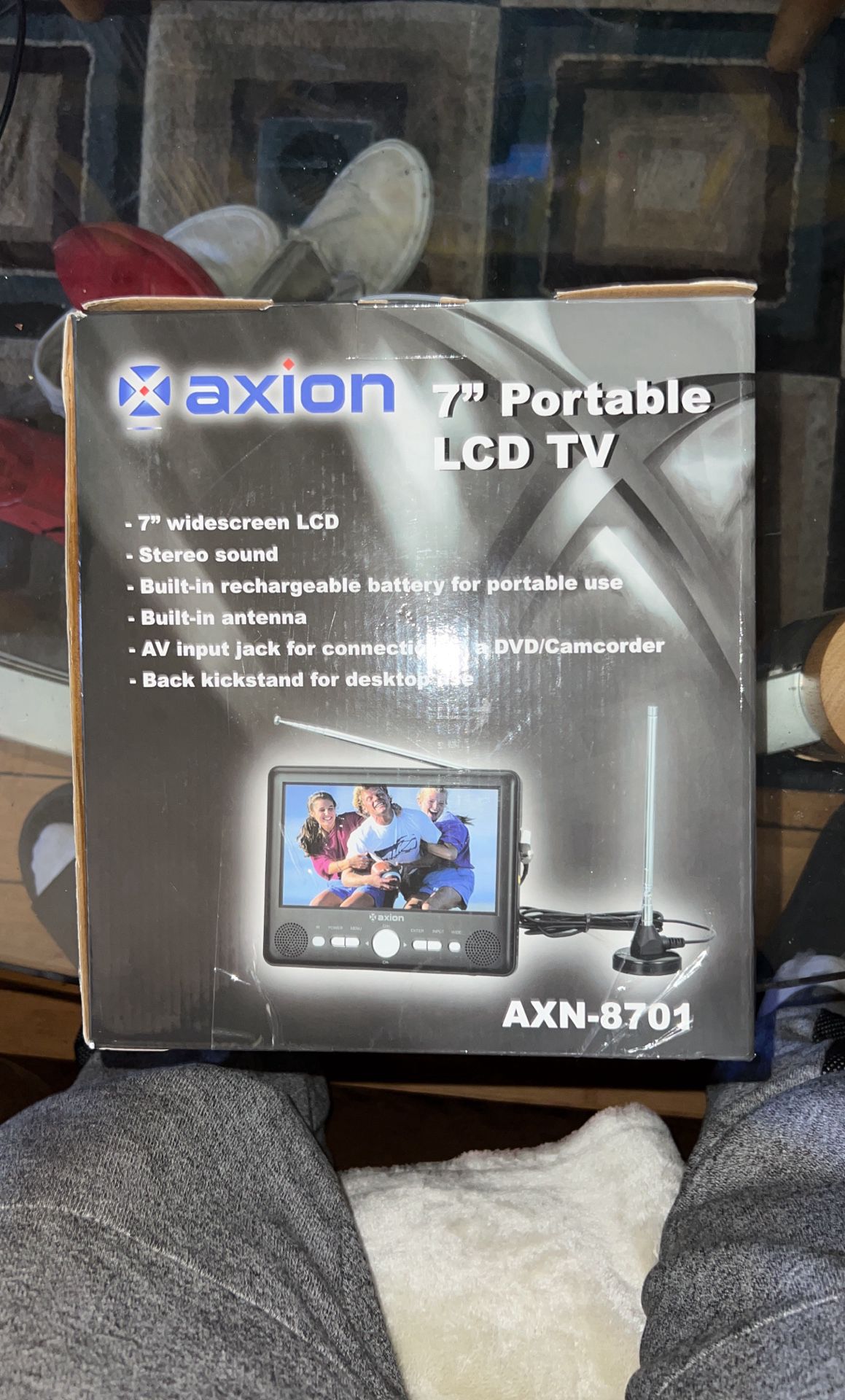 New Axion 7 inch portable LCD TV . $40.00 !