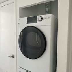 GE Stacked Electric Washer and Dryer 