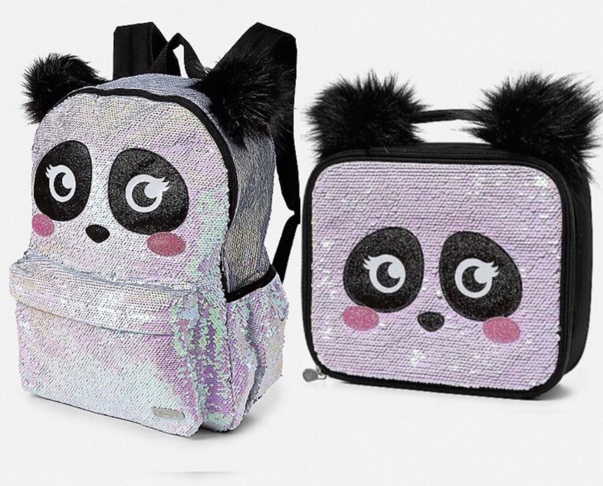 Panda Justice Backpack n lunch box