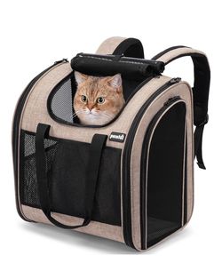 Cat Dog Backpack with Widened Interior Space