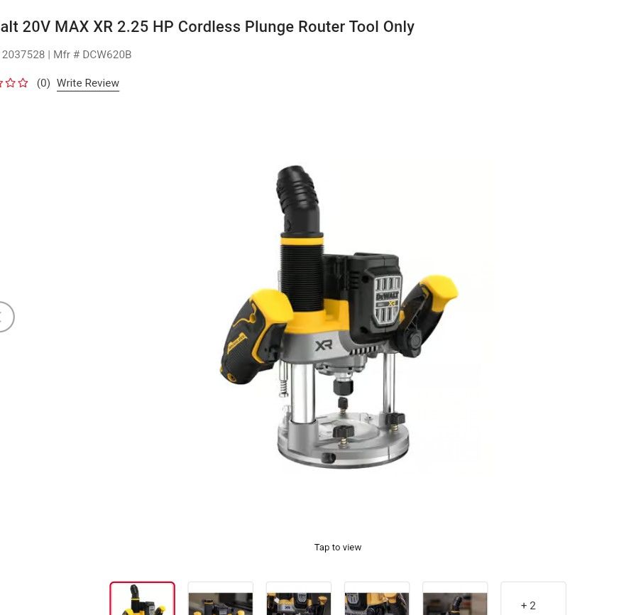 🔥 DEWALT 20V MAX XR. 2.25 CORDLESS PLUNGE ROUTER TOOL ONLY🔥