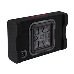 Kicker  49L7TDF122 Solo-Baric L7TDF Series 12" 1200W Peak Power Handling at 2 Ohms, Dual Voice Coil Thin Down-Firing Enclosed Car Subwoofer