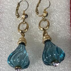 Aretes Gold Filled Piedras Joyería Antigua 