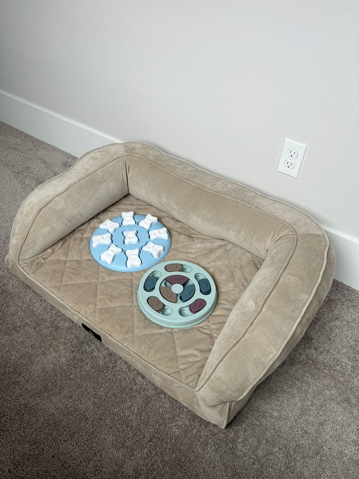 Serta Dog Bed And Puzzles
