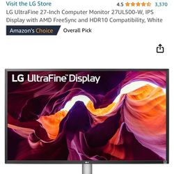 LG Ultrafine 27” 4k Monitor 
