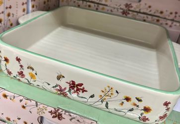 Botanica Bakeware 11”  Baking Dish Floral Design