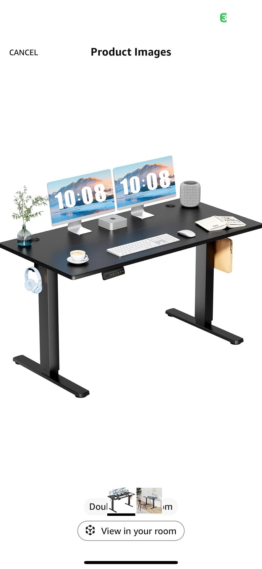 Electric Standing Desk - Height Adjustable Table $70 OBO 39X24