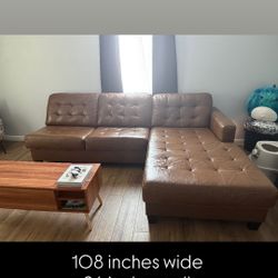 Ashley Leather Sectional 